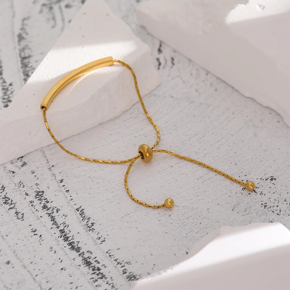 "Romantic Lover Dream" Geometric Chain Bangle Bracelet