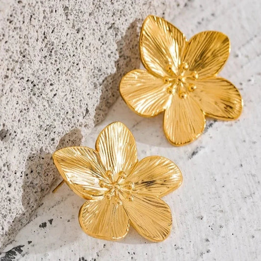 Blossom Golden Fleur Studs Earring